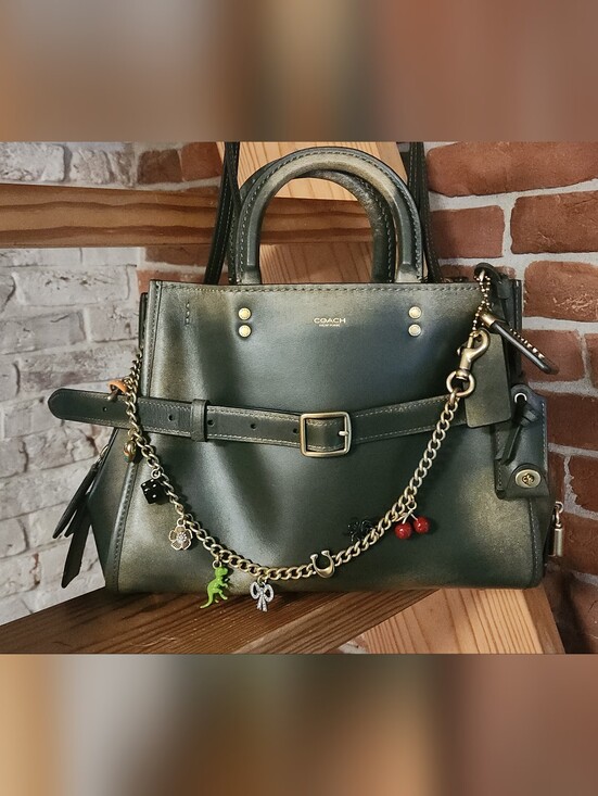 Coach Handbags - Coach Rogue Bag 31 In Green Loved Leather